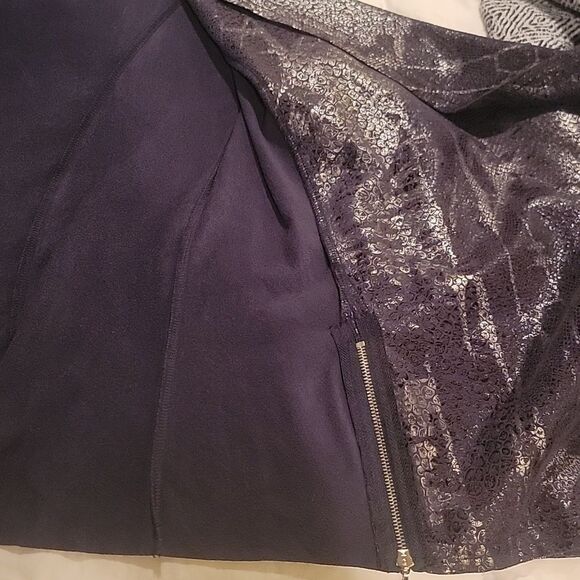 Insight Metallic Black and Silver Blazer Sz 8 - Picture 9 of 10